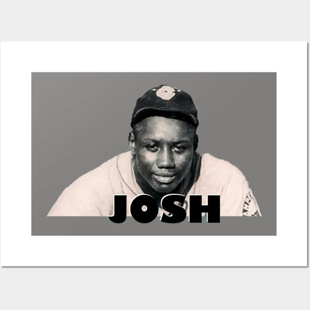 Josh Gibson- Negro Leagues Design Wall Art by Bleeding Yankee Blue